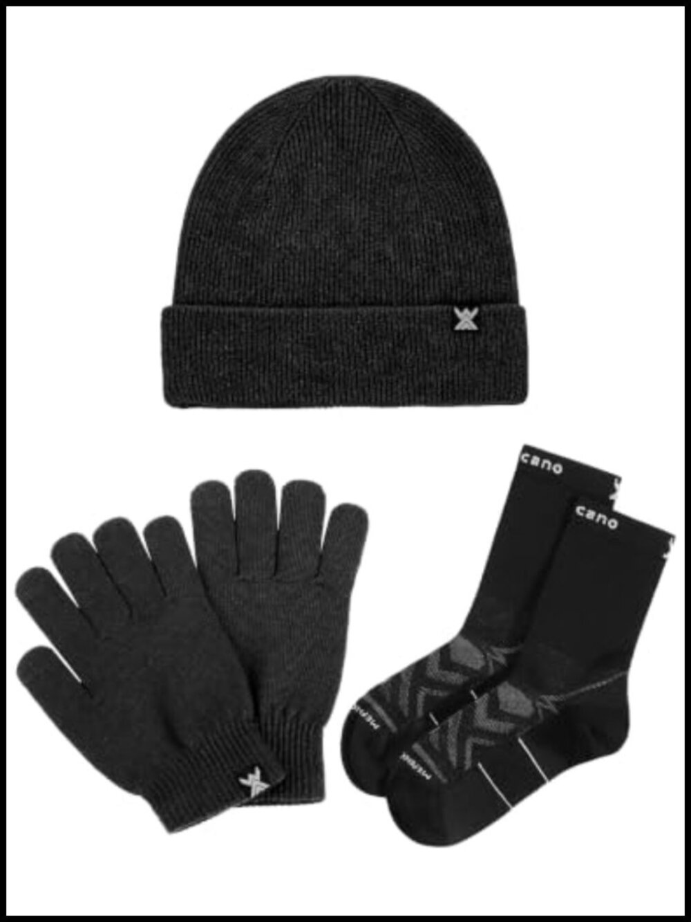 Merino Wool Beanie Gloves Socks Set Warm Winter Outdoor Gift